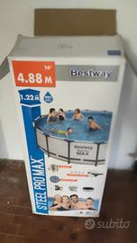 piscina Bestway tonda (diametro 4,88 altezza 1,22)