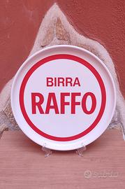 Vassoio Pubblicitario Birra Raffo vintage 