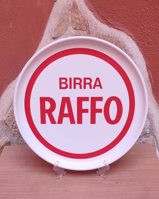 Vassoio Pubblicitario Birra Raffo vintage 