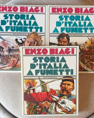 Enzo Biagi – Storia d’Italia a fumetti – 3 volumi