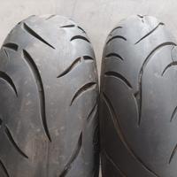 Gomme Moto 150/80-17 72V ant + 180/70-16 77H post