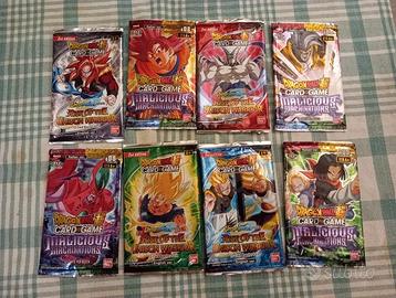 8 bustine vuote Dragon Ball TCG