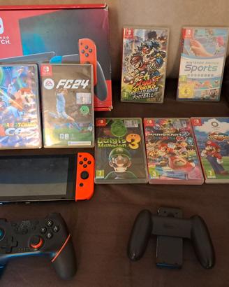 Nintendo Switch V1  + Controller Pro + 8 giochi