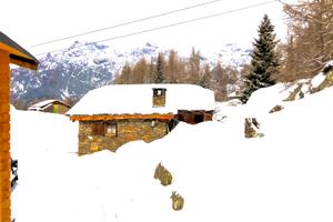 Baita in Valtellina sugli impianti da sci