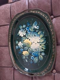 Vassoio russo metallo smaltato