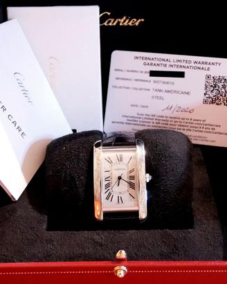 Cartier Tank Americaine 3972 Acciaio Automatic