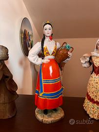 Ceramica sarda ronzan lenci 35cm desulo sardegna