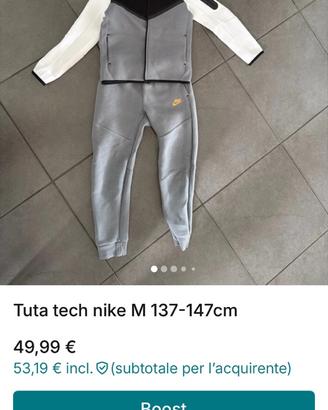 Tuta tech orginale 100%
