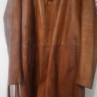 giacca lunga in pelle 