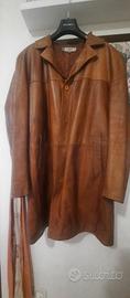 giacca lunga in pelle 