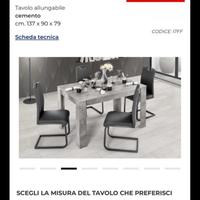 Tavolo Dafne mondo convenienza