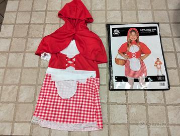 Costume carnevale cappuccetto rosso, 3-4 anni