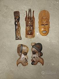 maschere artigiane da arredamento 