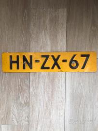 Collezionismo targa olanda vintage