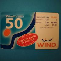 SCHEDA RICARICA TELEFONICA WIND EDIZIONE SPECIALE