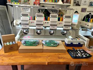 MACCHINA DA RICAMO 4 TESTE