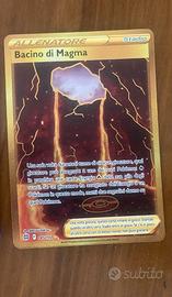 Carta Pokemon BACINO DI MAGMA (185/172)