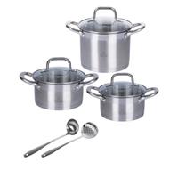 Set pentole acciaio inox 18/10