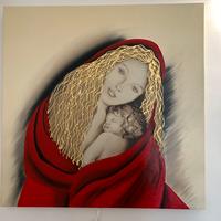 Quadro Madonna con bimbo PINTDECOR