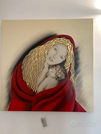 Quadro Madonna con bimbo PINTDECOR