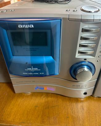 Stereo Aiwa Super T-Bass digital audio