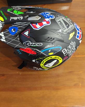 Casco moto jet Ufo trial