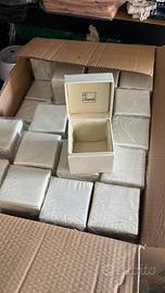 Stock 36 scatoline porta gioie eleganti 8×8 cm