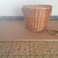 Cesto in vimini per raccolta funghi - NUOVO!