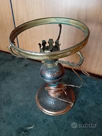 antica lampada in rame