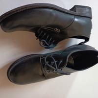 Scarpe donna stringhe  in pelle e cuoio taglia 38 