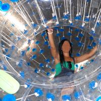 palla gigante Zorb ball bubble inflate