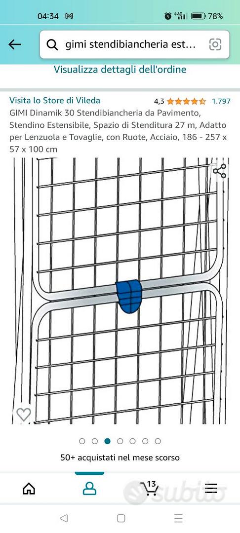 Stendino XL estensibile * Gimi dinamik * perfetto - Arredamento e