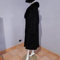 Pelliccia vintage astrakan nero