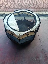 Recinto box pieghevole per cani – portatile