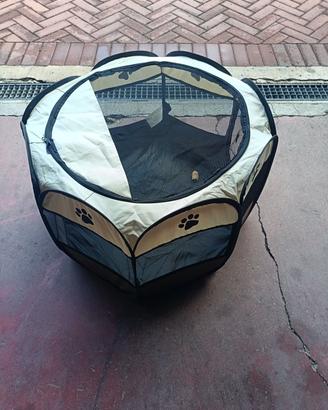 Recinto box pieghevole per cani – portatile