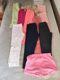 Magliette felpe calzoncini per bimbi/bimbe