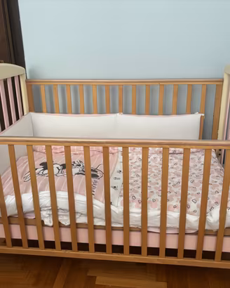 Lettino bambina con materasso nuovo