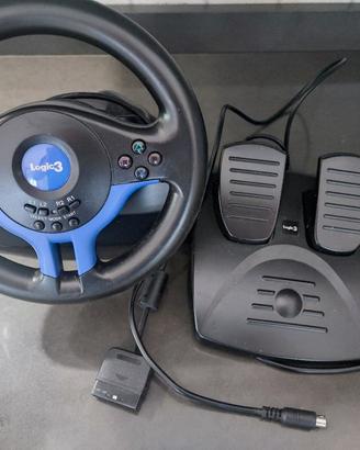 Volante PlayStation 2 con pedaliera