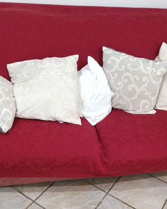 Divano 3 posti con letto doghe legnoe materasso