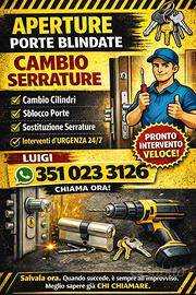 Apertura Porte Blindate e Portoncini