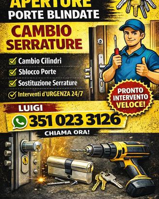 Apertura Porte Blindate e Portoncini