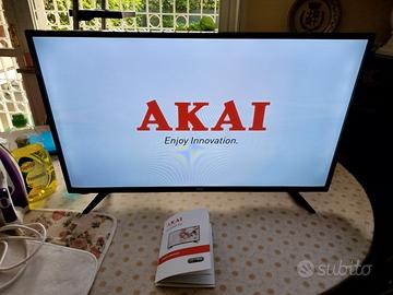 TV LED AKAI 39" CON ISTRUZIONI E TELECOMANDO 