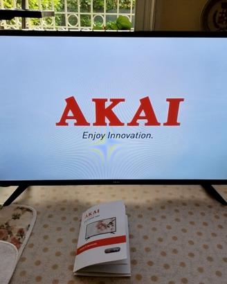 TV LED AKAI 39" CON ISTRUZIONI E TELECOMANDO 