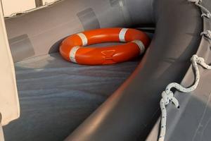 Gommone con carrello e motore .