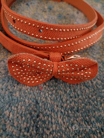 Tre cinture Alcott arancione e cammello