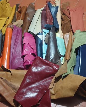 pellami vari colori a stock