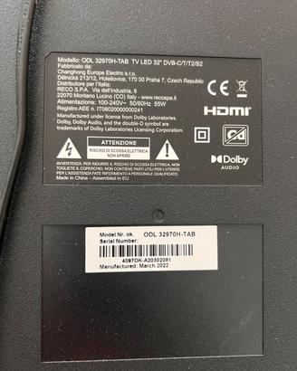 Smart TV LED 32" OK. ODL 32970H-TAB