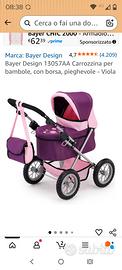 carrozzina bambole