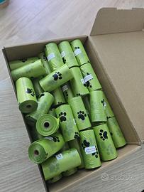 10 rotoli 200 Sacchetti Cane Cacca, 30x22cm