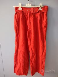 Pantaloni di Lino rosso 